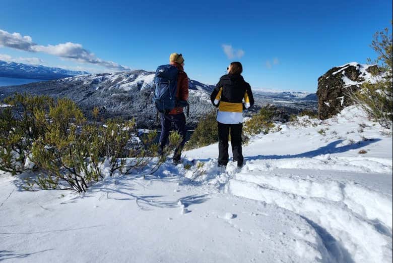 Montañistas disfrutando de los paisajes del Cerro San Martín