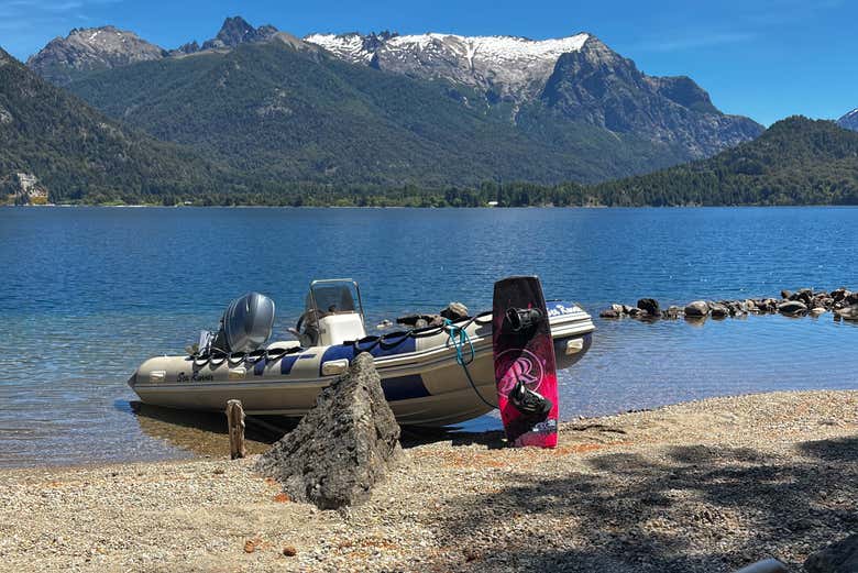 Relax on a hidden beach in Bariloche