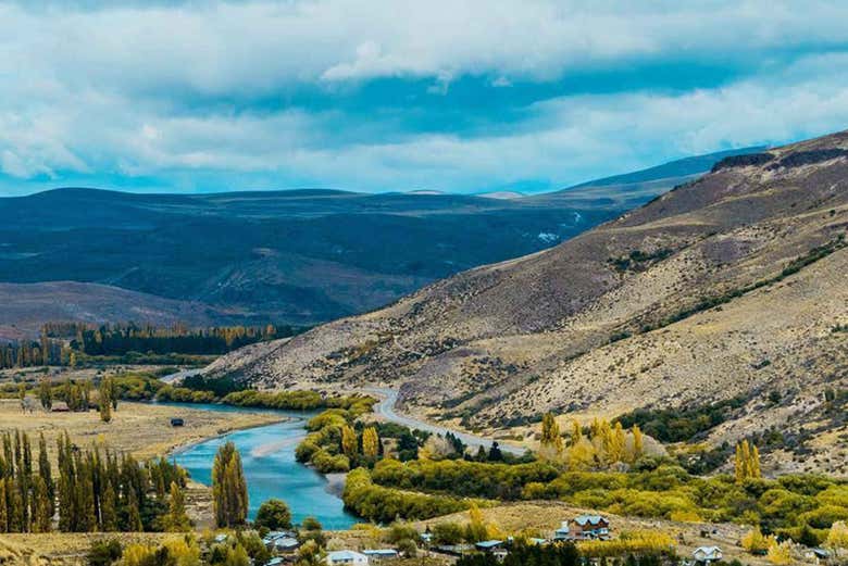 Il paesaggio steppico di Villa Llanquín