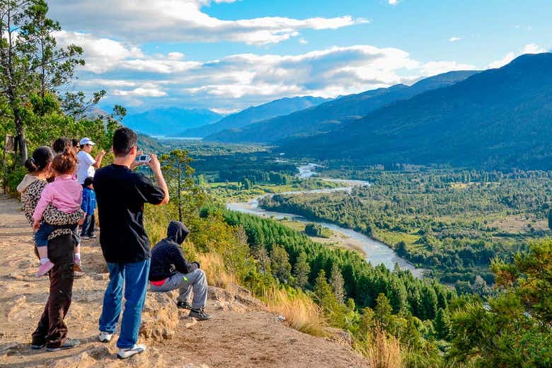 Contemplando los paisajes de El Bolsón