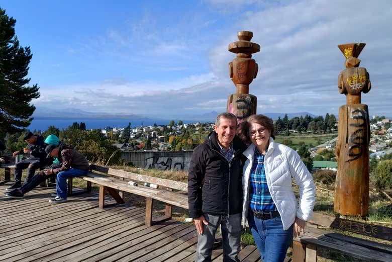 Disfrutando del tour por Bariloche