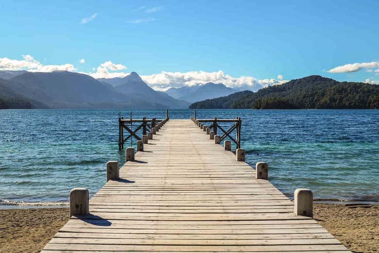Passerella di legno di Villa La Angostura