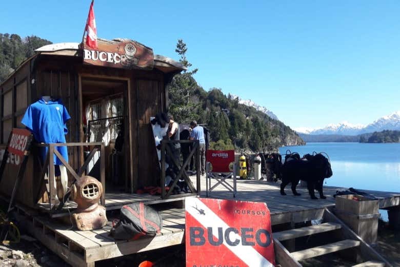 Posto de mergulho do lago Moreno