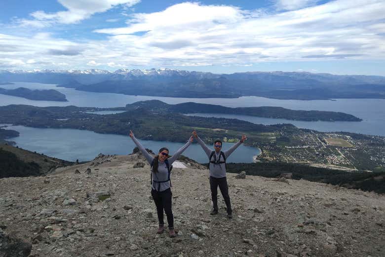 Hikers on the summit of Bella Vista mountain