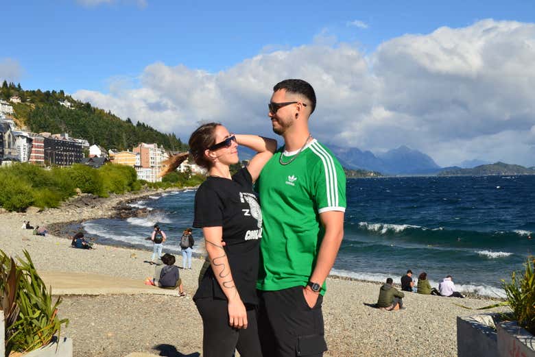 Uno scatto sulla spiaggia di Bariloche 