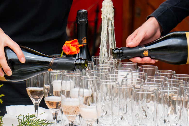 Disfrutaréis de una copa de bienvenida