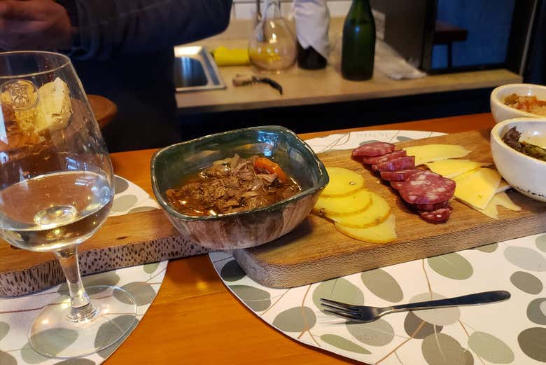 Todo listo para la degustación