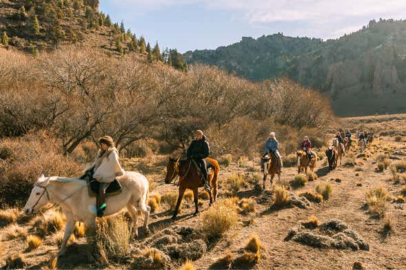 Passeio a cavalo por La Fragua da estância San Ramón