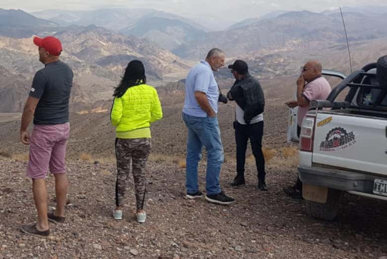 Admiring the landscapes of the Castano river