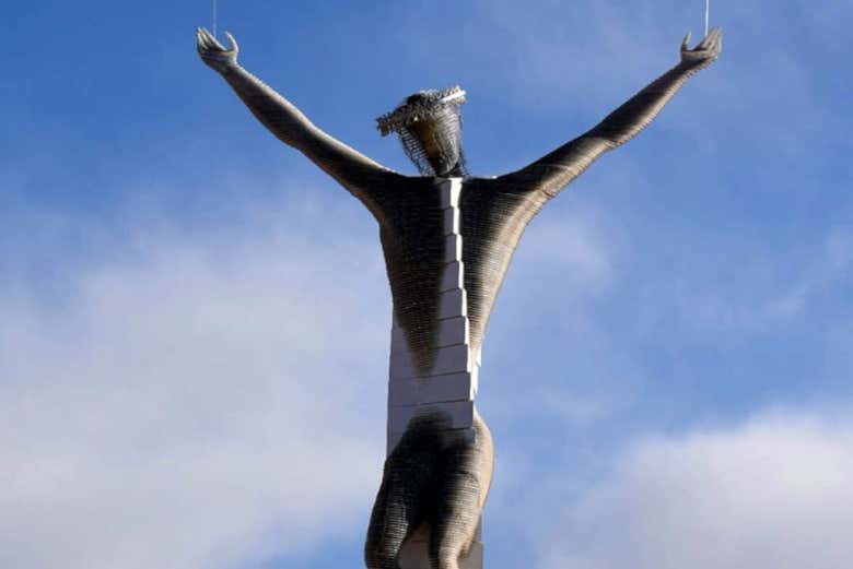 Christ of Mercy statue in Calingasta