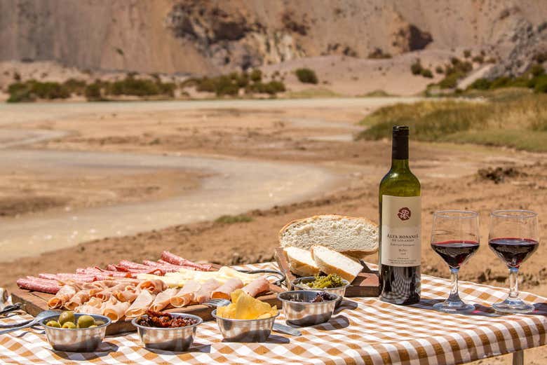 Merienda campestre en la Laguna Blanca