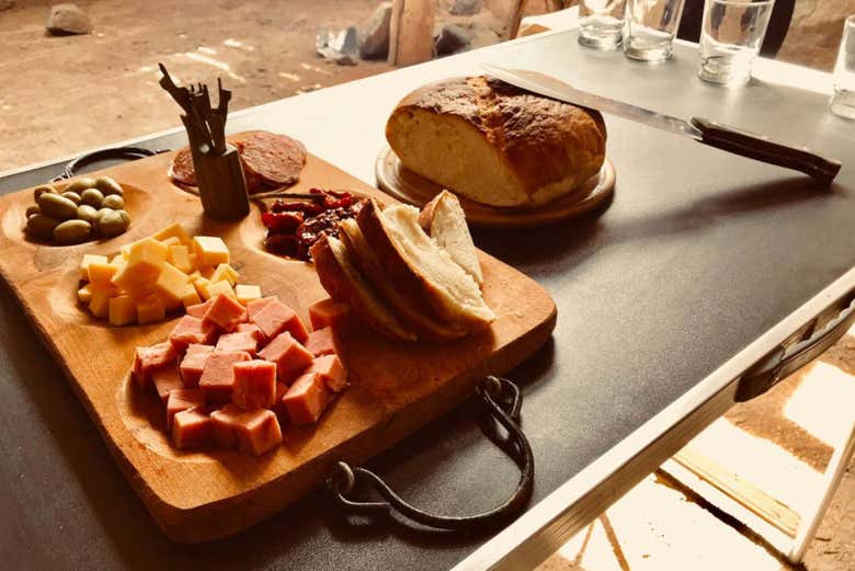 The local snack at Sierra del Tontal