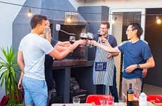 Asado argentino en el barrio de Palermo