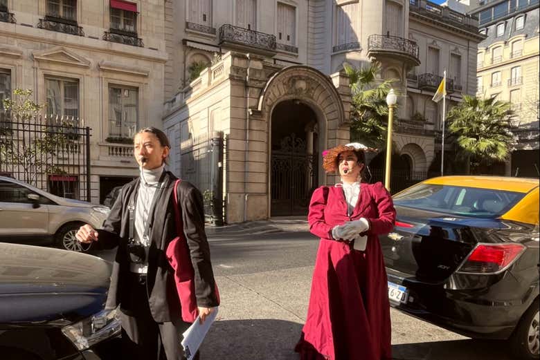 Ante la Nunciatura Apostólica de Buenos Aires