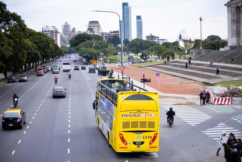 Transitando una de las principales arterias de Buenos Aires