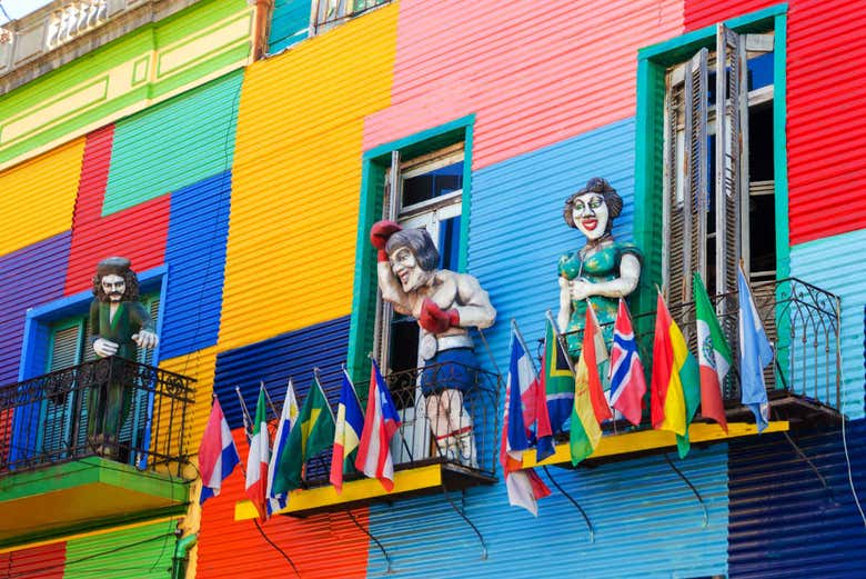 Varandas do bairro de La Boca