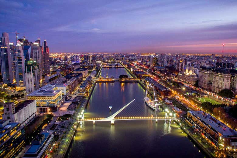 Vista panorâmica de Puerto Madero