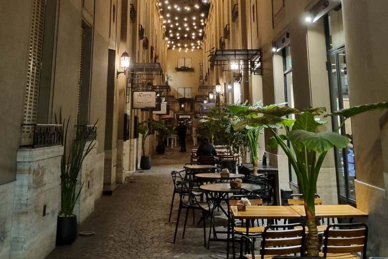 Um corredor em La Recoleta