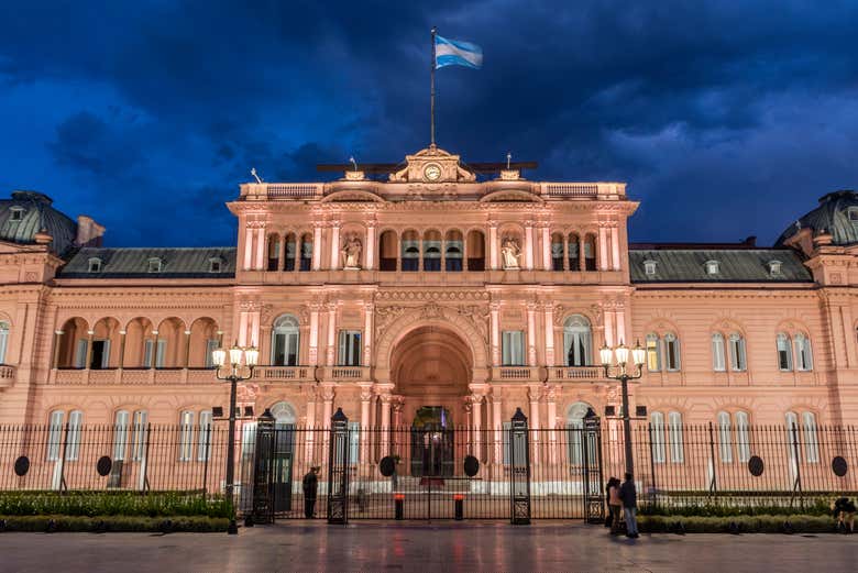 Casa Rosada, en la plaza de Mayo