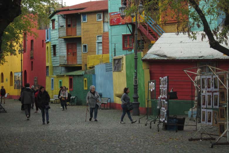 Le case colorate del quartiere di La Boca