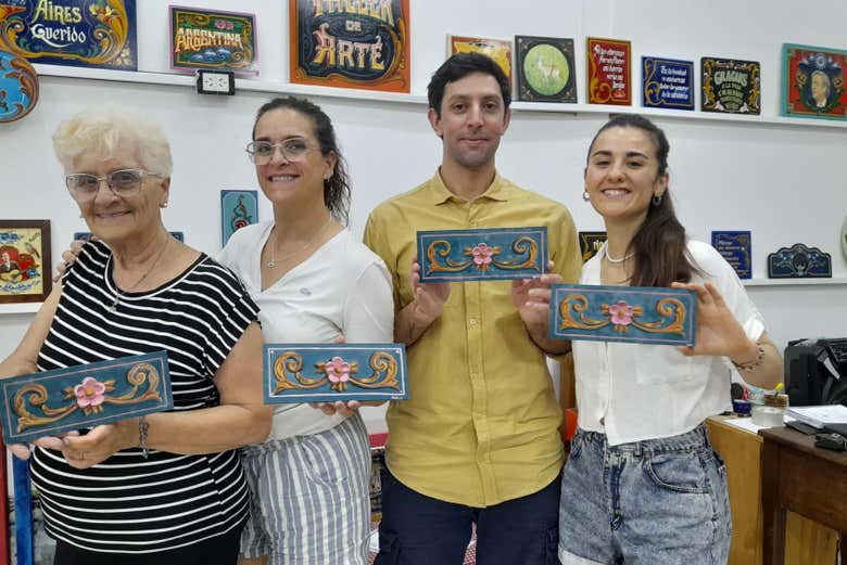 In posa con le nostre creazioni