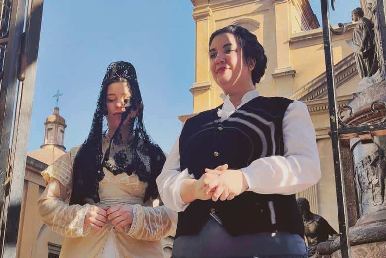 Dos de nuestras acompañantes de este tour por Buenos Aires