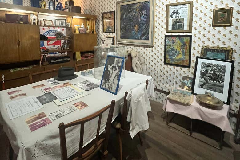 La sala da pranzo della casa