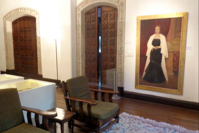 Cuadro de Evita expuesto en el museo