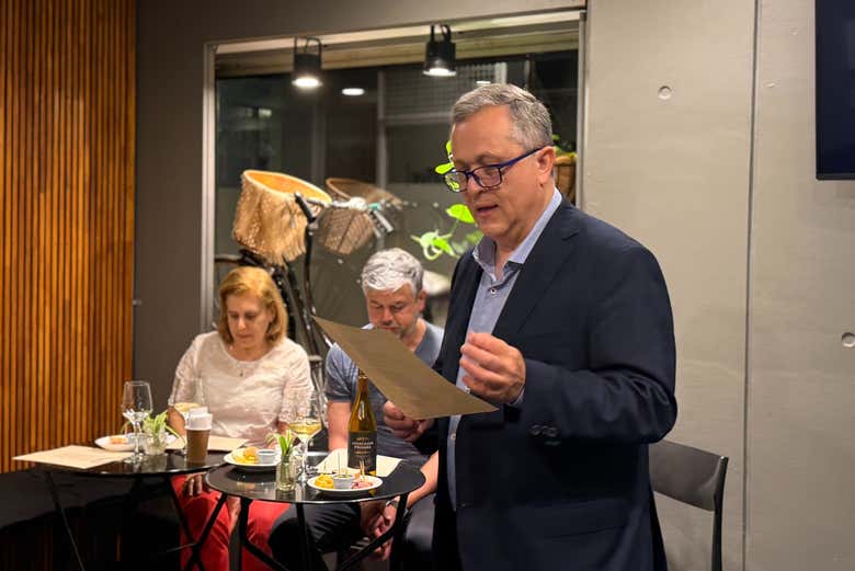 Desfrutando da tertúlia da poesia do tango