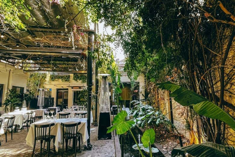 Una de las terrazas de la cata