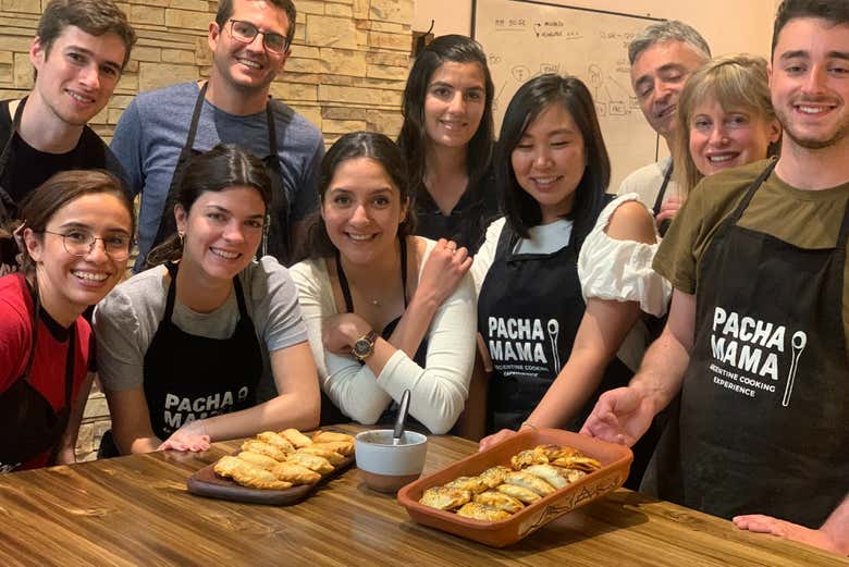 Desfrutando da experiência culinária