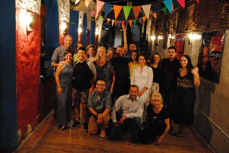 Tango in a milonga in Buenos Aires
