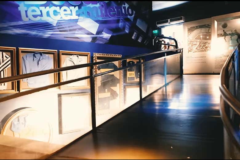 I corridoi del Museo del Boca Juniors