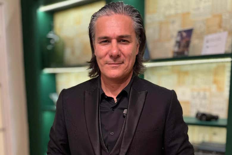 Cristian Palacios, músico encargado del espectáculo