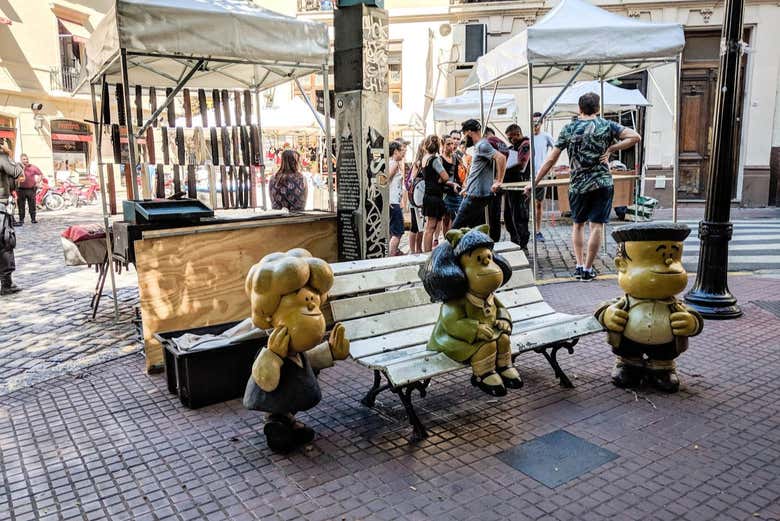 La célèbre statue de Mafalda