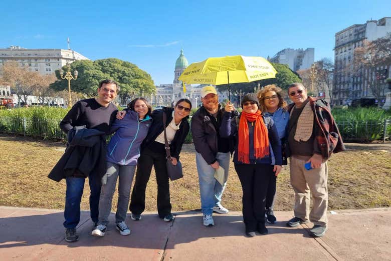 Durante o free tour pelo centro histórico de Buenos Aires