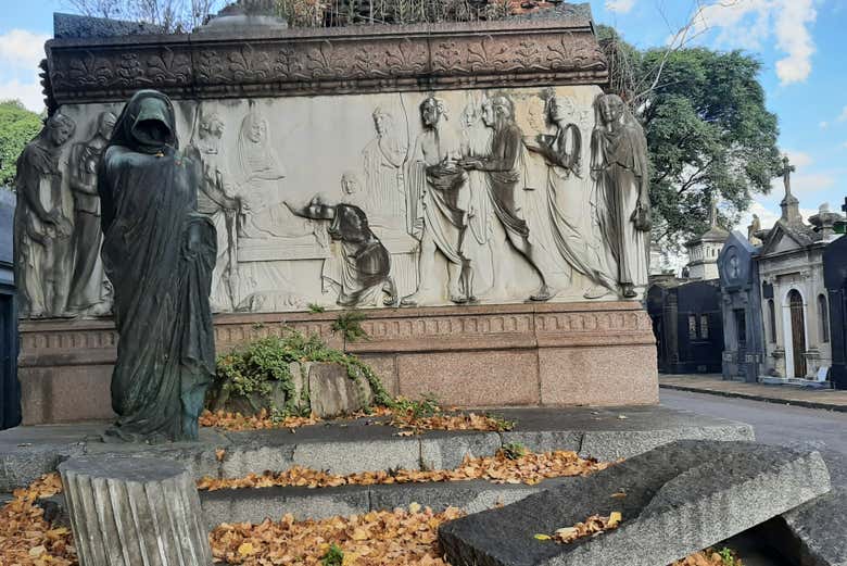 Scultura che raffigura la Morte