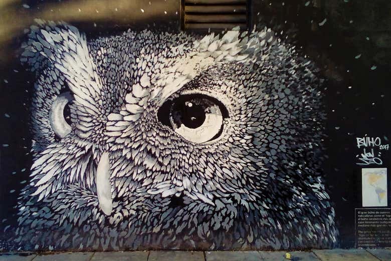 Uno dei graffiti di Paul Mericle