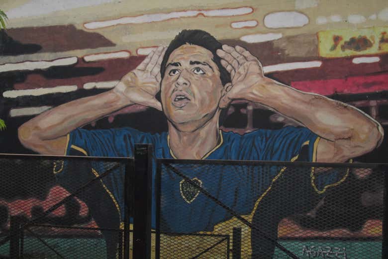 Murales dello stadio del Boca Junior