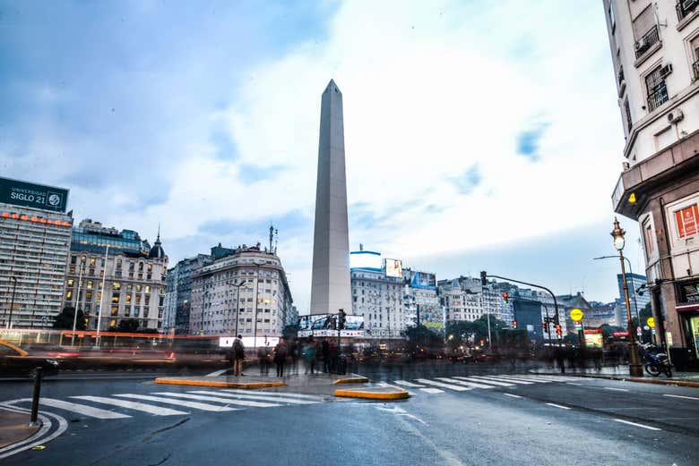 Panorâmica do Obelisco de Buenos Aires