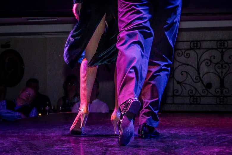 Detalhes da dança do tango