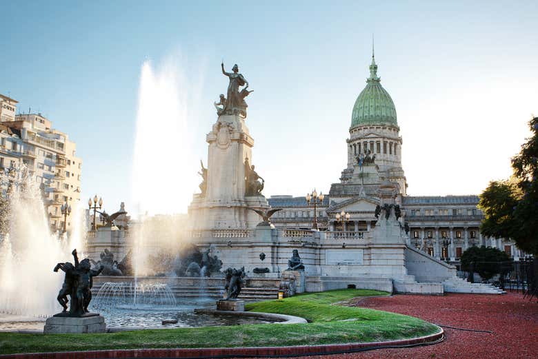 Contemplando el Congreso de la Nación Argentina