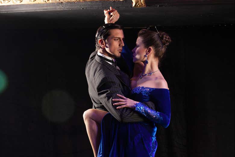 Enjoying the show at Teatro Carlos Gardel