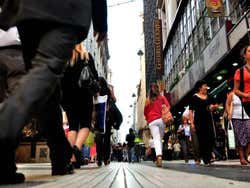 Going shopping in Buenos Aires on Calle Florida