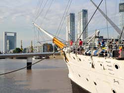 Boarding the Presidente Sarmiento Museum Ship