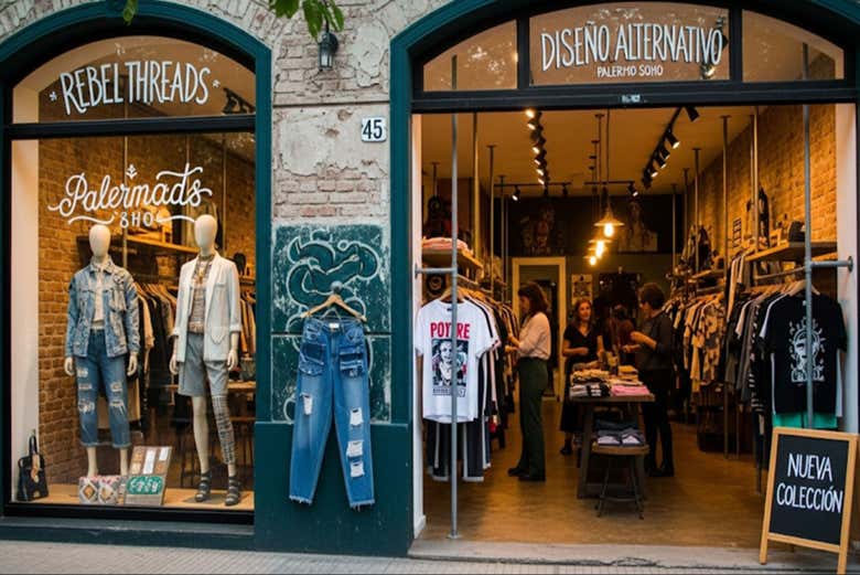 Paseando entre tiendas de moda en Palermo