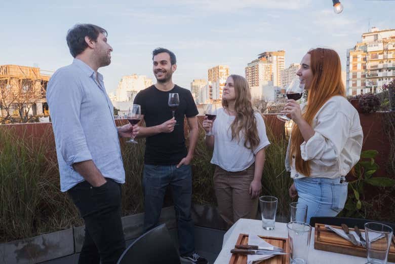 Compartilhando com amigos