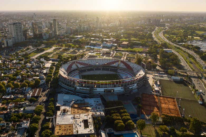 Panorâmica do Monumental, o estádio do River Plate