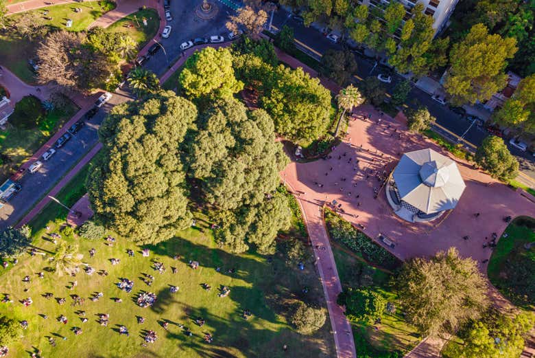Vistas aéreas do Parque Barrancas de Belgrano
