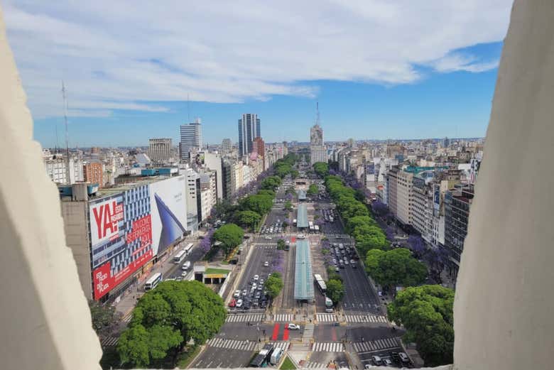 Vista dall'interno dell'Obelisco 